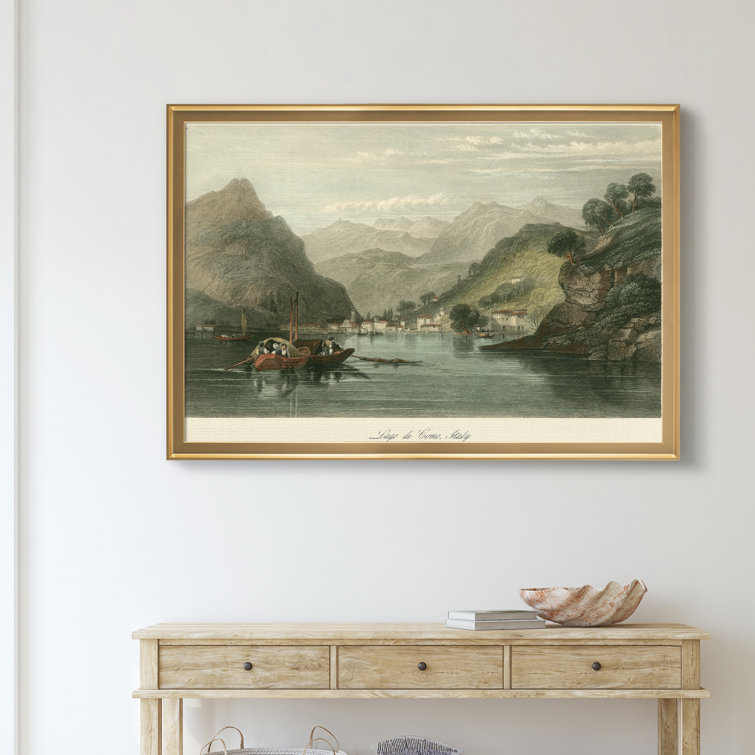 Breakwater Bay Lago Di Como, Italy Framed On Canvas Print Wayfair
